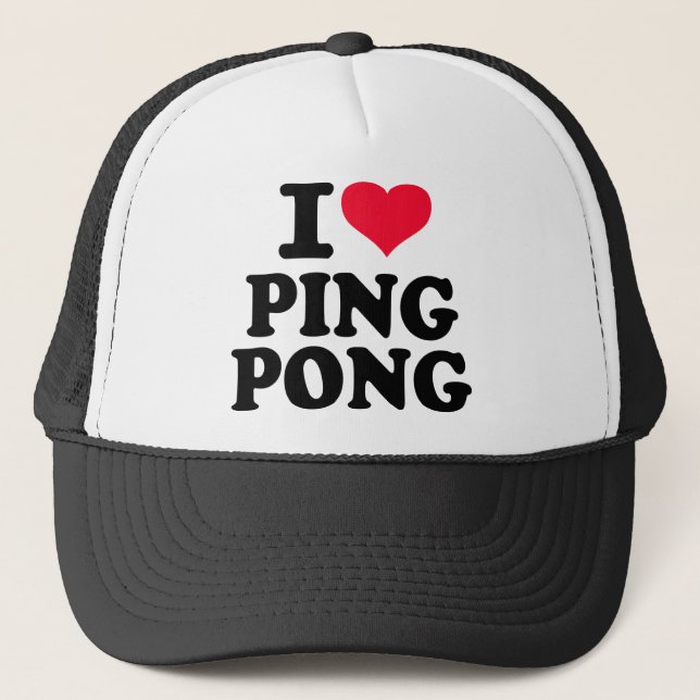 Gorra De Camionero Amo ping-pong (Anverso)