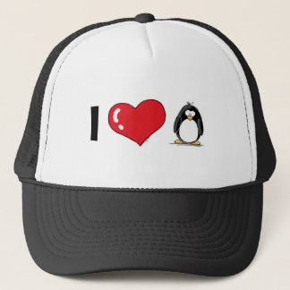 Gorra De Camionero Amo pingüinos