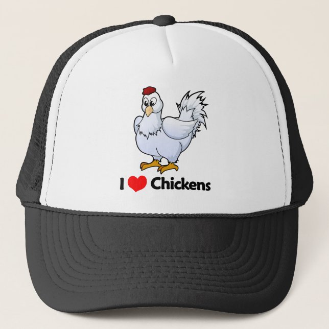 Gorra De Camionero Amo pollos (Anverso)