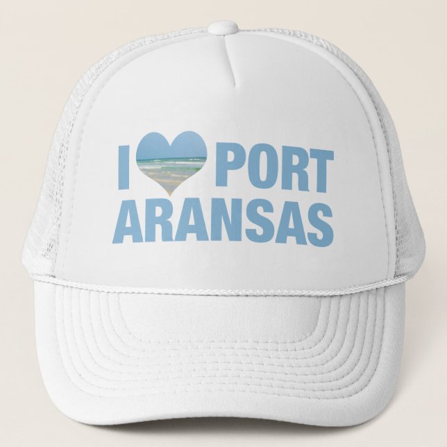 Gorra De Camionero Amo Port Aransas Cute Texas Beach (Anverso)