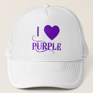 Gorra De Camionero Amo púrpura con Purple Heart