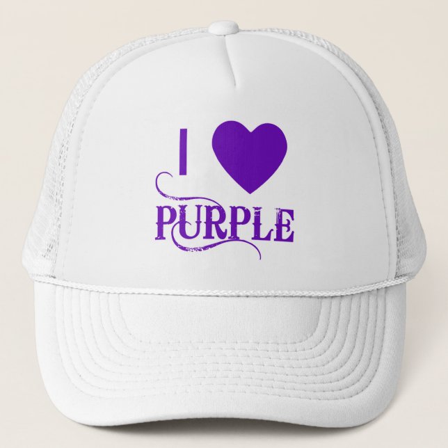 Gorra De Camionero Amo púrpura con Purple Heart (Anverso)
