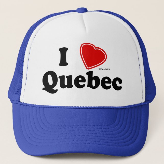 Gorra De Camionero Amo Quebec (Anverso)
