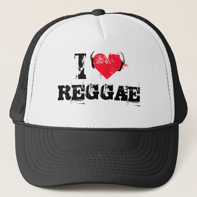 Gorra De Camionero Amo reggae (Anverso)
