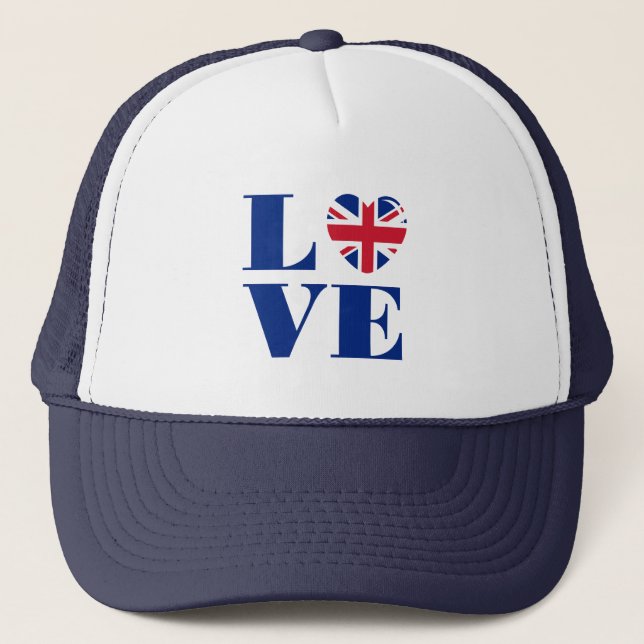 Gorra De Camionero Amo Reino Unido (Anverso)