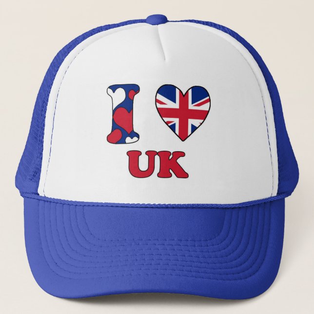 Gorra De Camionero Amo Reino Unido (Anverso)