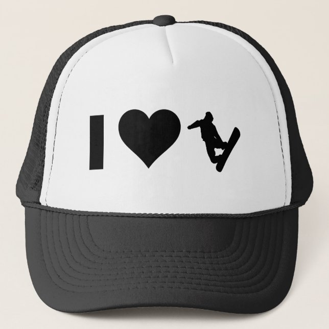 Gorra De Camionero Amo snowboard (Anverso)