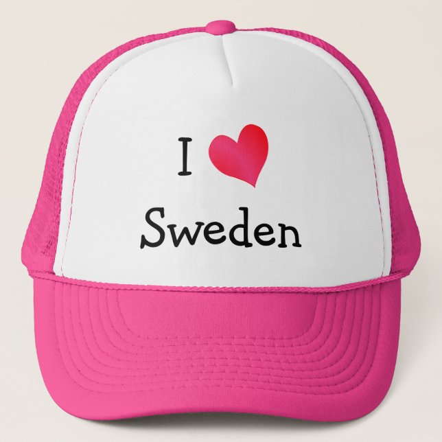 Gorra De Camionero Amo Suecia (Anverso)
