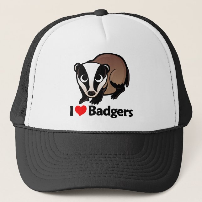 Gorra De Camionero Amo tejones (Anverso)
