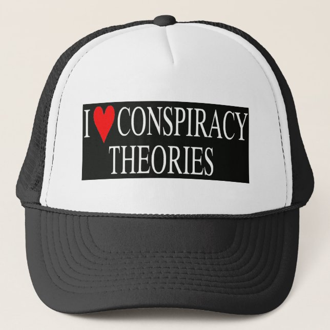 Gorra De Camionero Amo teorías de conspiración (Anverso)