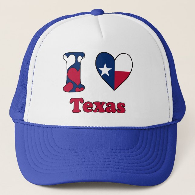 Gorra De Camionero Amo Texas (Anverso)