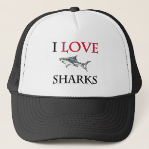 Gorra De Camionero Amo tiburones