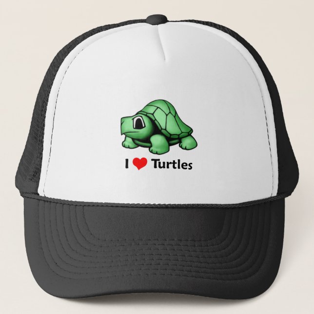 Gorra De Camionero Amo tortugas (Anverso)