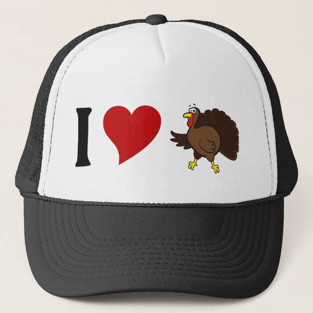 Gorra De Camionero Amo Turquía (Anverso)