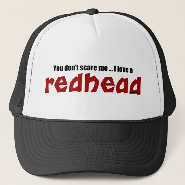 Gorra De Camionero Amo un Redhead (Anverso)