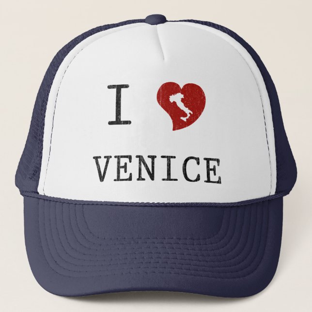 Gorra De Camionero Amo Venecia (Anverso)