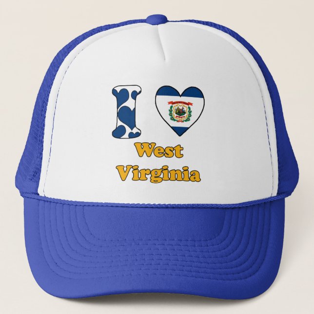Gorra De Camionero Amo Virginia Occidental (Anverso)
