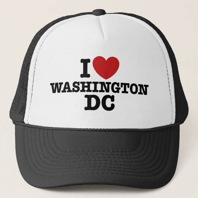 Gorra De Camionero Amo Washington DC (Anverso)