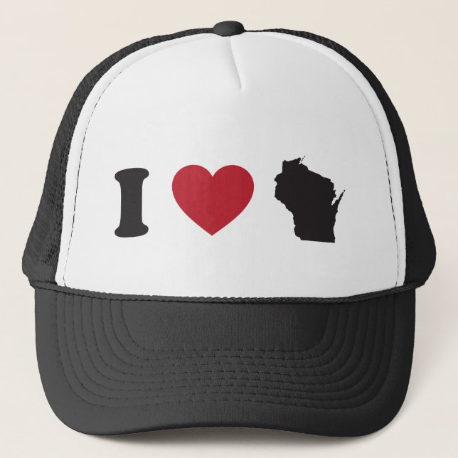 Gorra De Camionero Amo Wisconsin (Anverso)