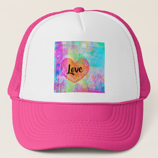 Gorra De Camionero Amor al corazón del Boho (Anverso)