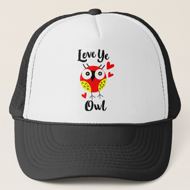 Gorra De Camionero amor búho (Anverso)