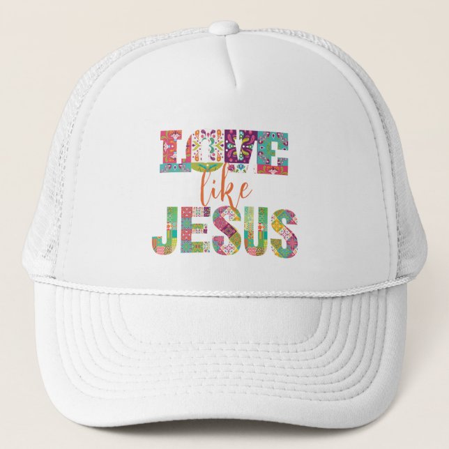 Gorra De Camionero Amor Como Jesús, Jesús te ama (Anverso)