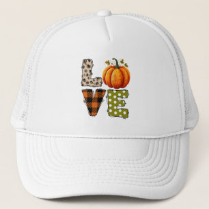 Gorra De Camionero AMOR - Cuta calabaza y Papel Polka