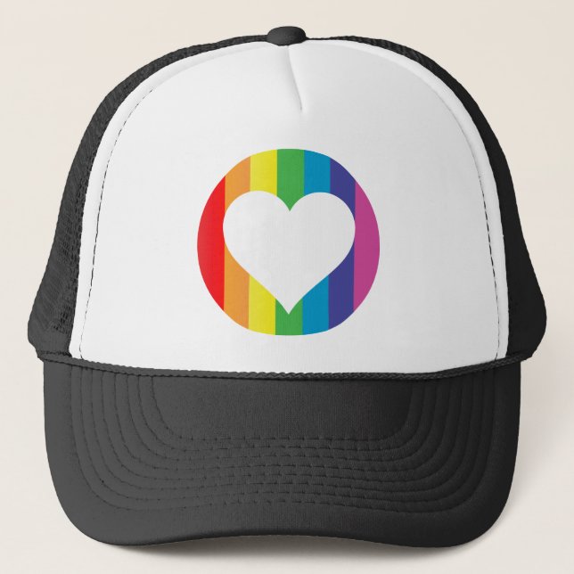 Gorra De Camionero amor de arco iris (Anverso)