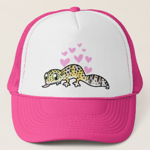 Gorra De Camionero Amor de Gecko Leopardo