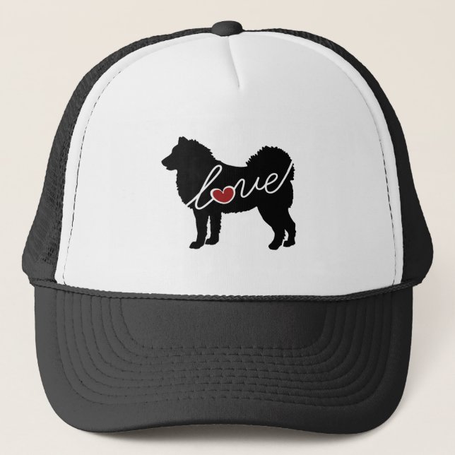 Gorra De Camionero Amor del Malamute de Alaska (Anverso)