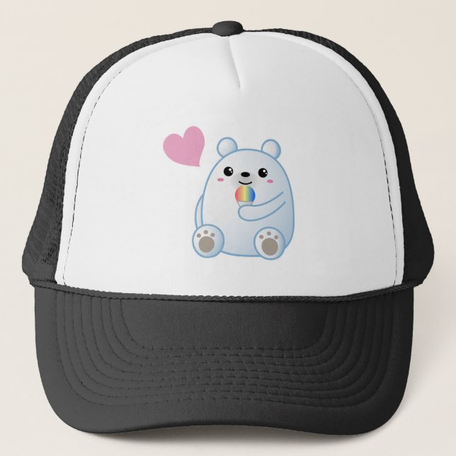 Gorra De Camionero Amor del oso polar (Anverso)