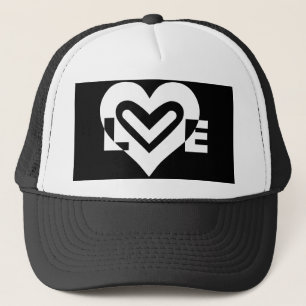 Gorra De Camionero Amor en blanco
