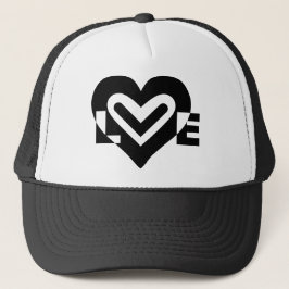 Gorra De Camionero Amor en negro
