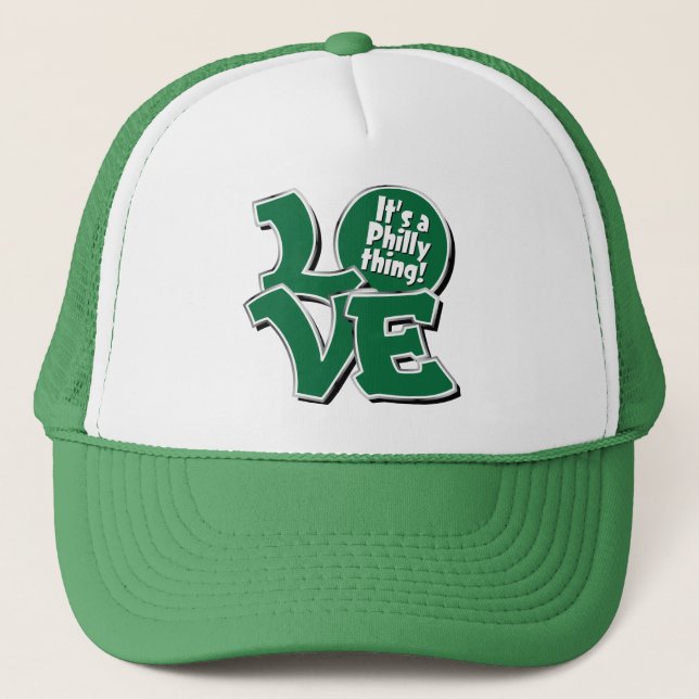 Gorra De Camionero Amor! ¡Es una cosa de Philly! (Anverso)