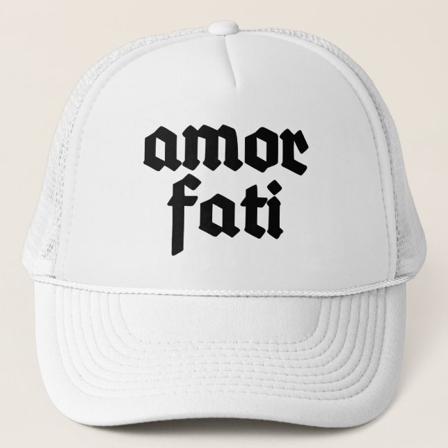 Gorra De Camionero Amor Fati (negro) (Anverso)