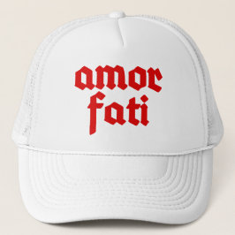 Gorra De Camionero Amor Fati (rojo)