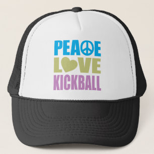 Gorra De Camionero Amor Kickball de la paz