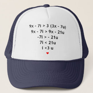 Gorra De Camionero Amor matemático