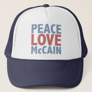 Gorra De Camionero Amor McCain de la paz