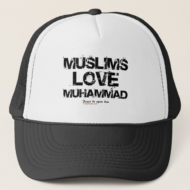 Gorra De Camionero Amor Mohamed de los musulmanes (Anverso)
