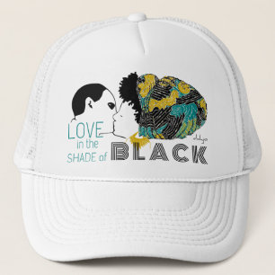 GORRA DE CAMIONERO AMOR NEGRO EN ORO Y CIENO