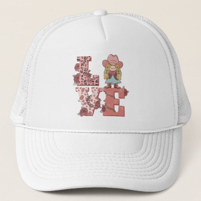 Gorra De Camionero Amor occidental retro (Anverso)