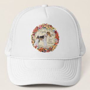Gorra De Camionero Amor por el Wire Fox Terrier