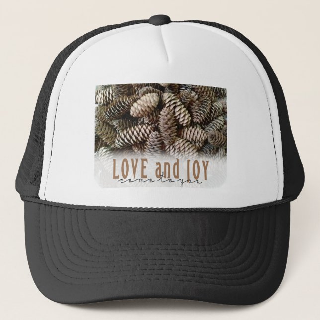 Gorra De Camionero Amor por vacaciones rusas y cono de alegría (Anverso)