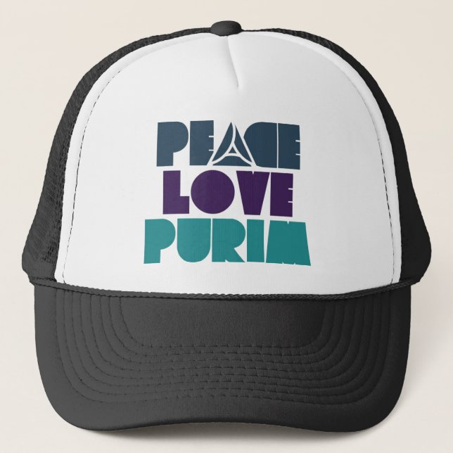 Gorra De Camionero Amor Purim de la paz (Anverso)