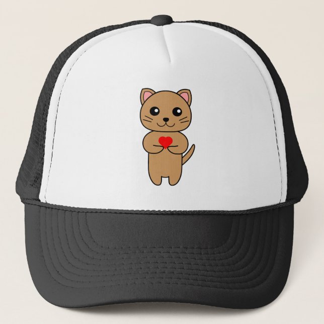 Gorra De Camionero Amor Purrrfecto (Anverso)