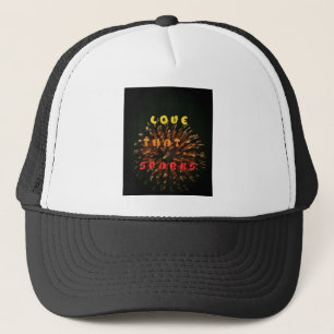 Gorra De Camionero Amor que provoca abstracción de la impresión de di