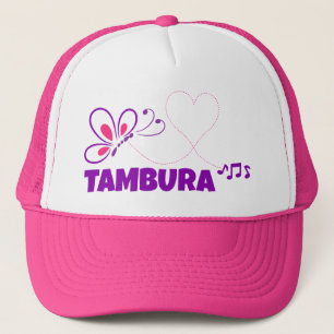 Gorra De Camionero Amor Tambura Mariposa Corazón Rosa Púrpura