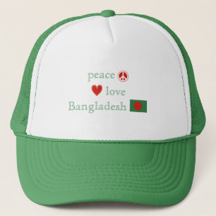 Gorra De Camionero Amor y Bangladesh de la paz