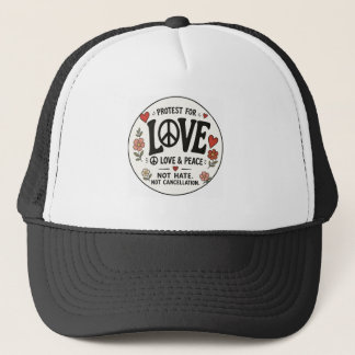 Gorra De Camionero Amor y paz